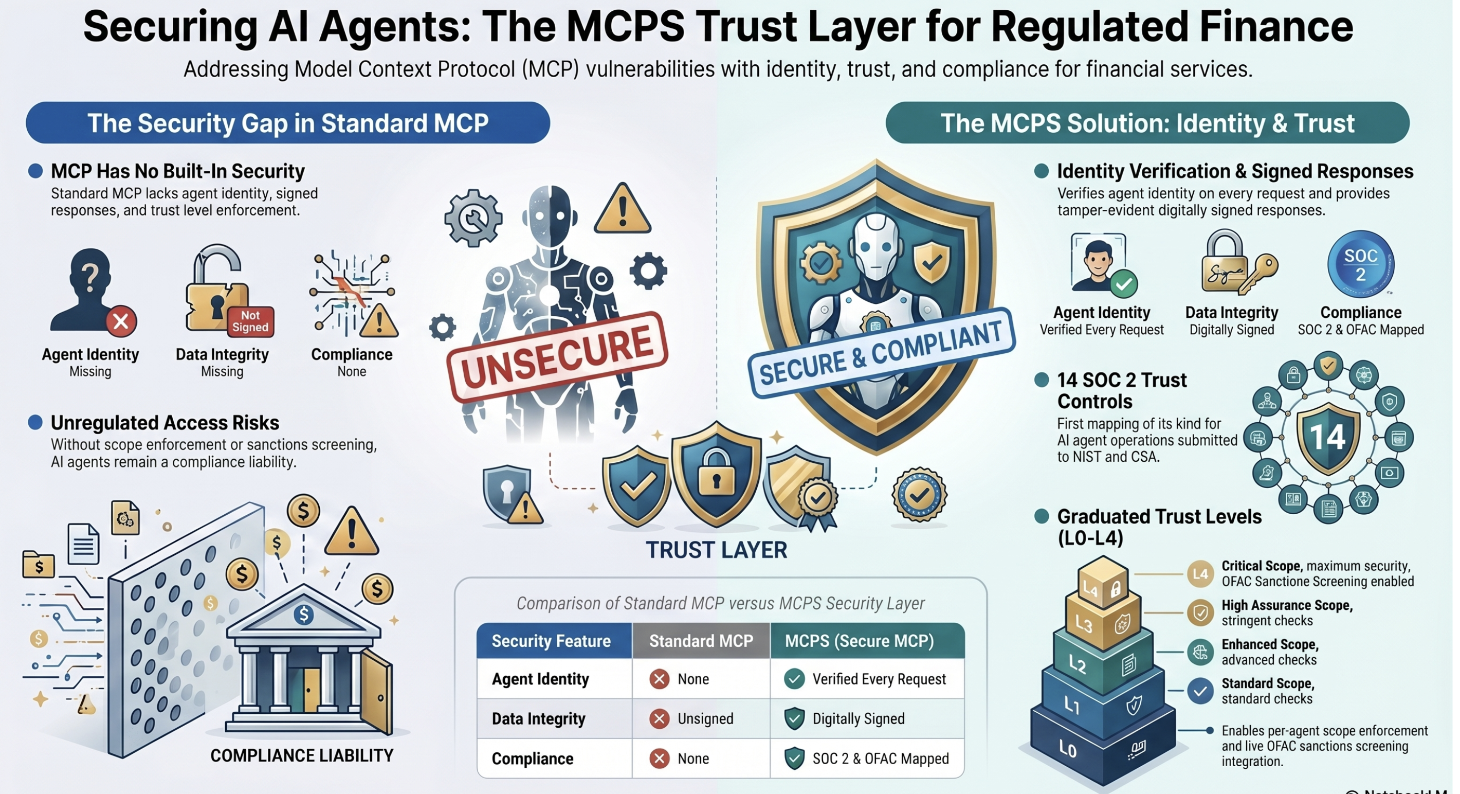 Securing AI Agents: The MCPS Trust Layer for Regulated Finance